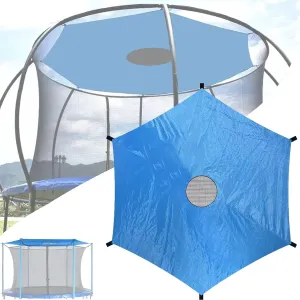 Trampoline Cover Sun Shade Protective, UV Resistance Trampoline Tent, Round Trampoline Shade Canopy Cover for Outdoor Backyard Playground(Blue,12ft-6 Poles)