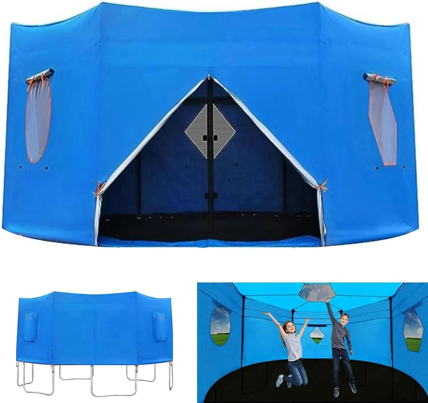 Trampoline Tent, Oxford Cloth Trampoline Shade Cover, 6ft, 8ft, 10ft, 12ft, 14ft, 15ft Trampoline Tent, Trampoline Cover with Window and Skylight, Trampoline Canopy(8FT-6)