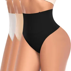 Tummy Control Thong Shapewear for Women High Waist Shaping Underwear Seamless Body Shaper Panties Girdle