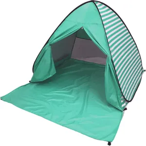 UV-Protection Pop-Up Beach Tent Portable Foldable Quick Set-Up Sun Shelter Cover with Zipper Door
