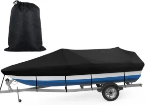 V-Hull Runabouts Outboards and I/O Bass Boats, 14-16Ft Long and 90In Wide Boat Cover, All-Weather Mooring and Trailering