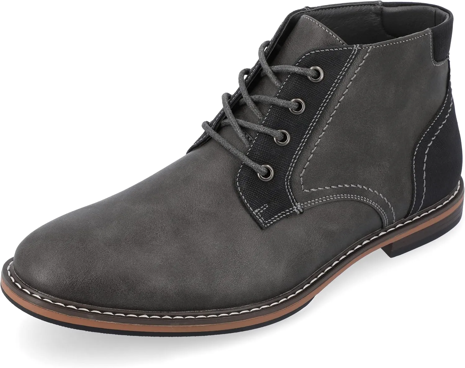 Vance Mens Franco Wide Width Tru Comfort Foam Lace-up Round Toe Chukka Boot
