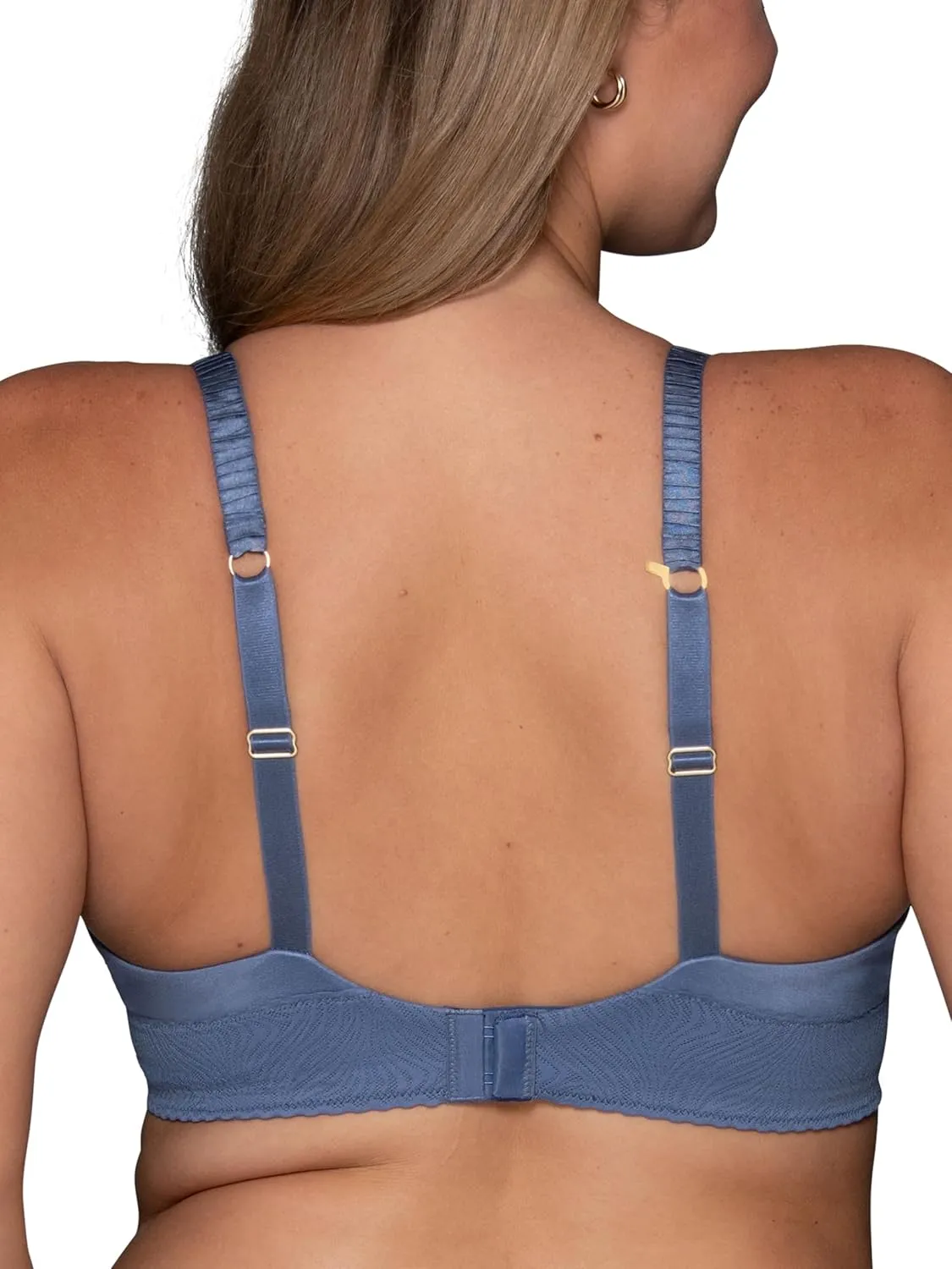 Vanity Fair Women's Effortless Wireless Bra, Buttery Soft Fabric & Lightweight Memory Foam Cups up to DD