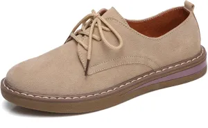 Veroders Women's Wingtip Brogue Oxfords Dress Pumps Platform Lace-Up Round Toe Oxfords Chunky Pumps Business Classic Formal School