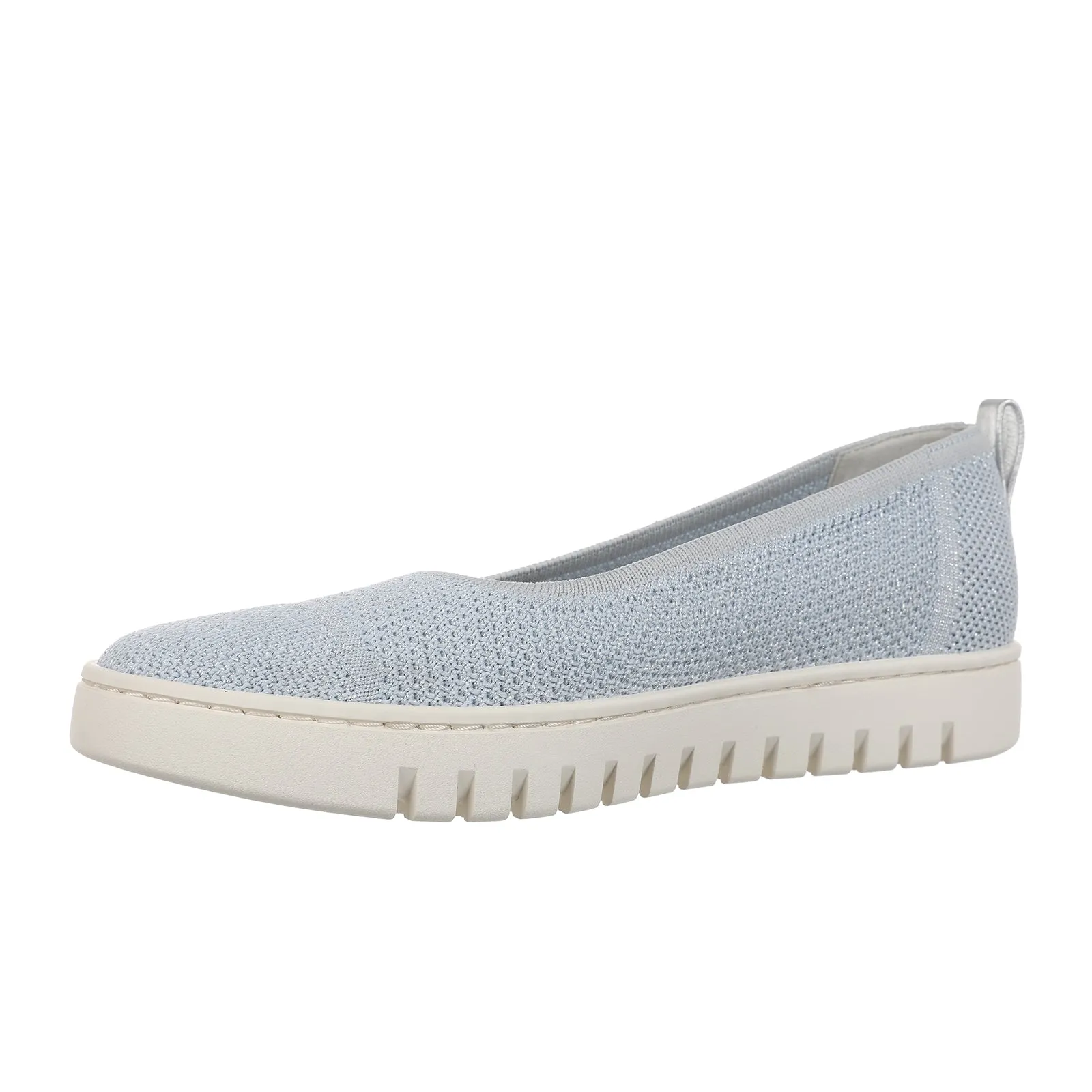 Vionic Uptown Skimmer Knit Slip On (Women) - Blue Mist/Silver