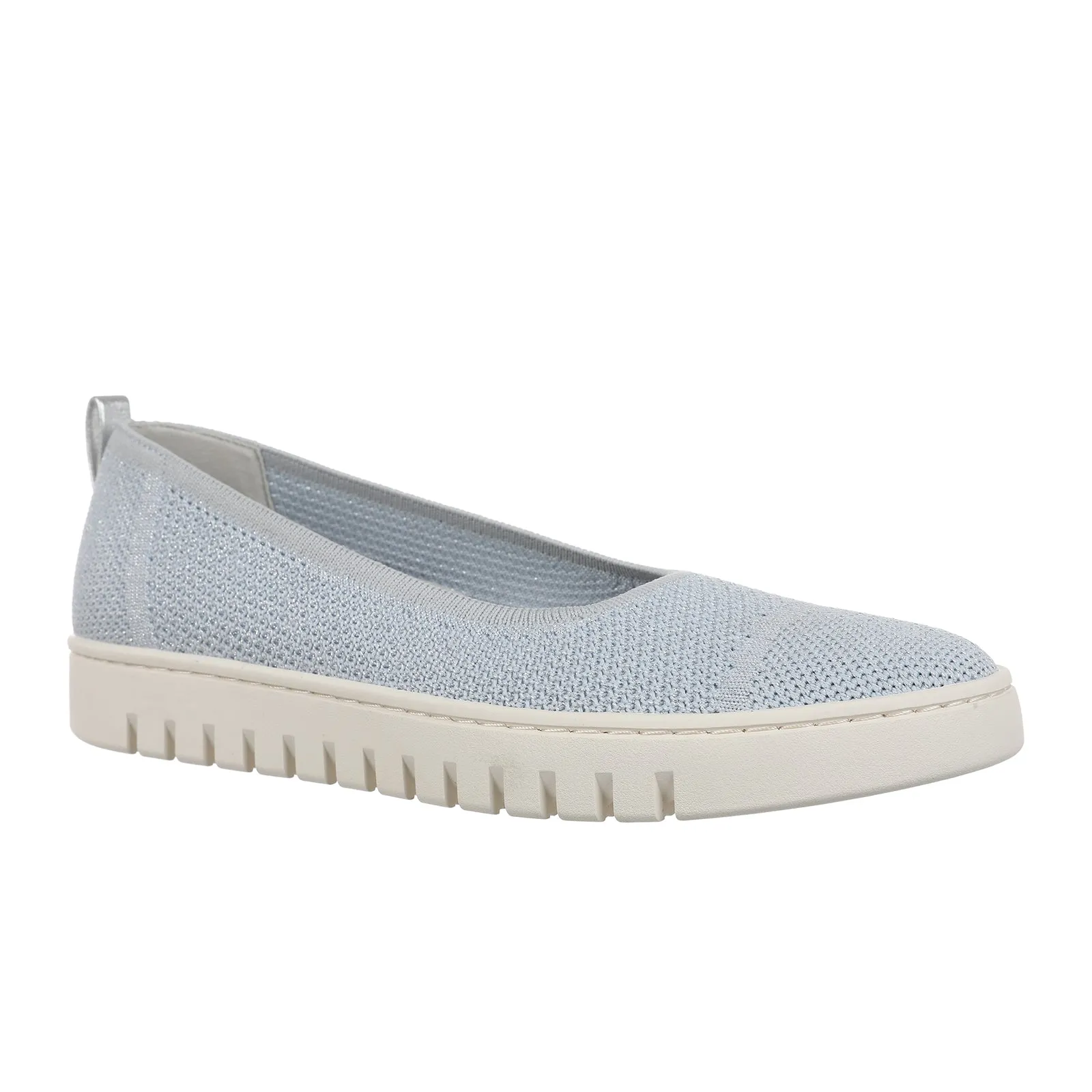 Vionic Uptown Skimmer Knit Slip On (Women) - Blue Mist/Silver