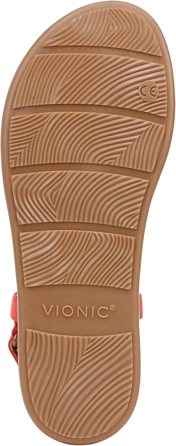 Vionic Women's Copal Kirra Fashionable Strappy Flat Sandals-Supportive Ladies Comfort Sandals That Includes a Concealed Orthotic Insole Sizes 5-12