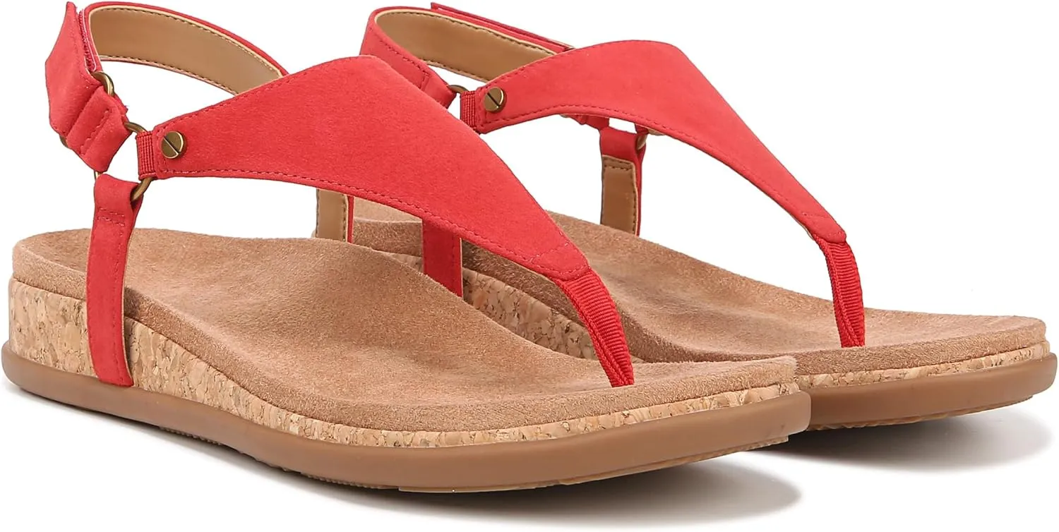 Vionic Women's Copal Kirra Fashionable Strappy Flat Sandals-Supportive Ladies Comfort Sandals That Includes a Concealed Orthotic Insole Sizes 5-12
