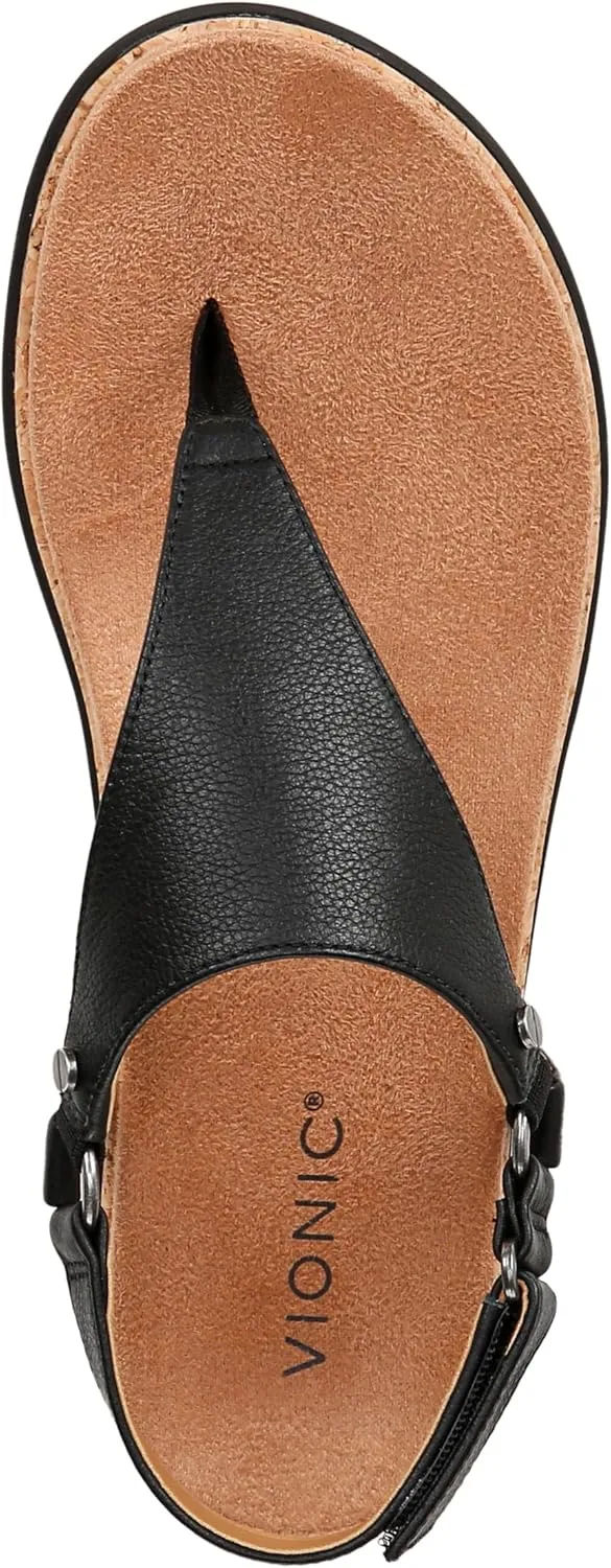 Vionic Women's Copal Kirra Fashionable Strappy Flat Sandals-Supportive Ladies Comfort Sandals That Includes a Concealed Orthotic Insole Sizes 5-12