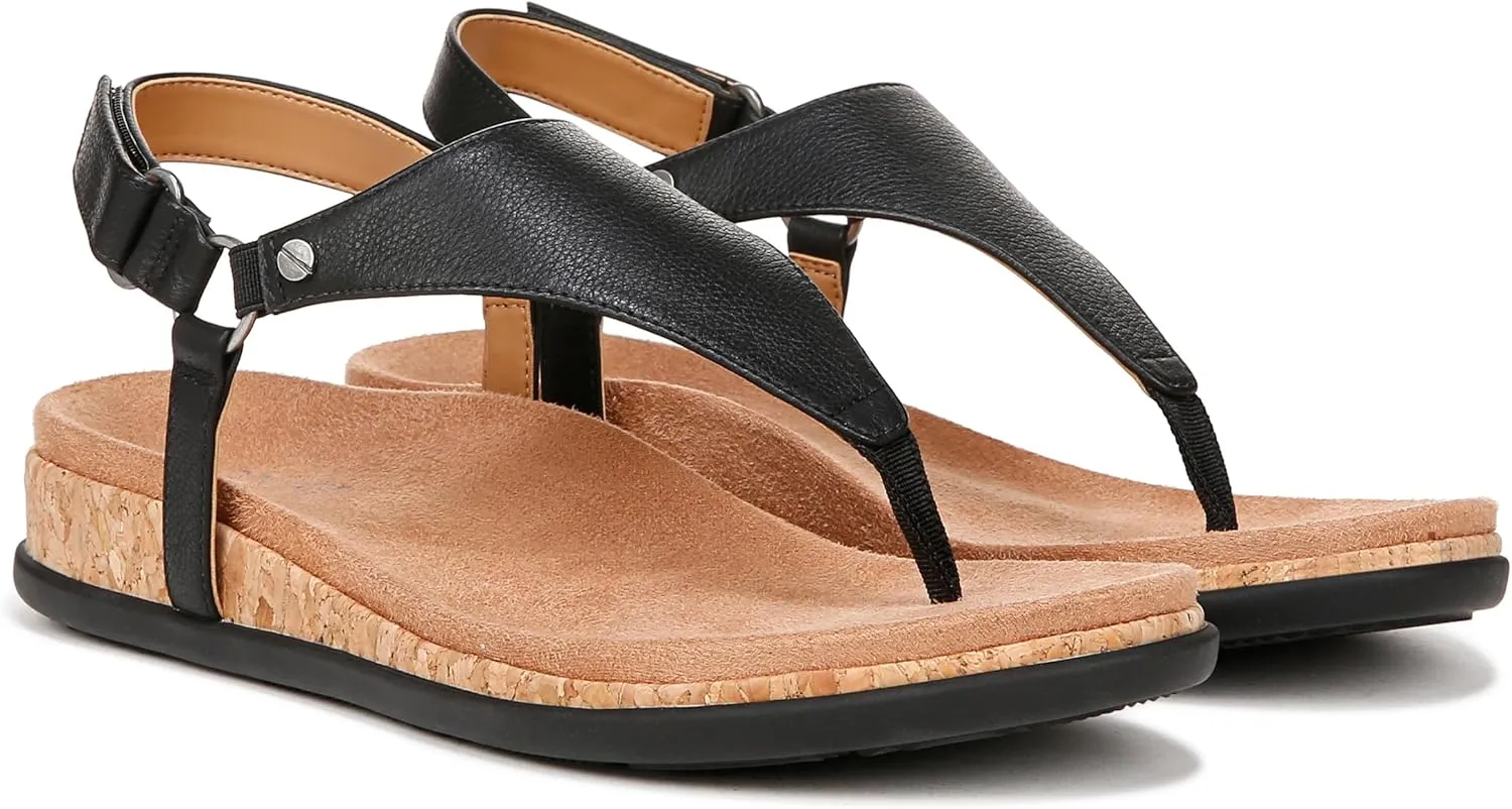 Vionic Women's Copal Kirra Fashionable Strappy Flat Sandals-Supportive Ladies Comfort Sandals That Includes a Concealed Orthotic Insole Sizes 5-12