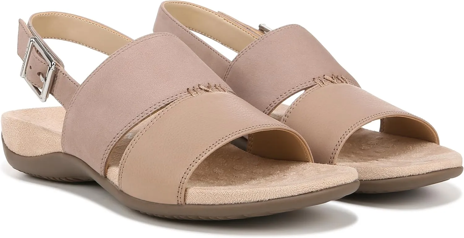 Vionic Women's Rest Morro Comfortable Flat Sandals- Supportive Dressy Sandals Comfort Shoes That Includes a Concealed Orthotic Insole Sizes 5-12