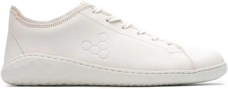 Vivobarefoot Geo Court III, Mens Everyday Barefoot Classic Designed for Premium Comfort Bright White