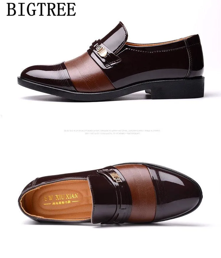 wedding dress suit formal shoes men loafers men slip on men dress shoes business shoes men oxford leather zapatos hombre vestir