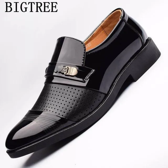 wedding dress suit formal shoes men loafers men slip on men dress shoes business shoes men oxford leather zapatos hombre vestir