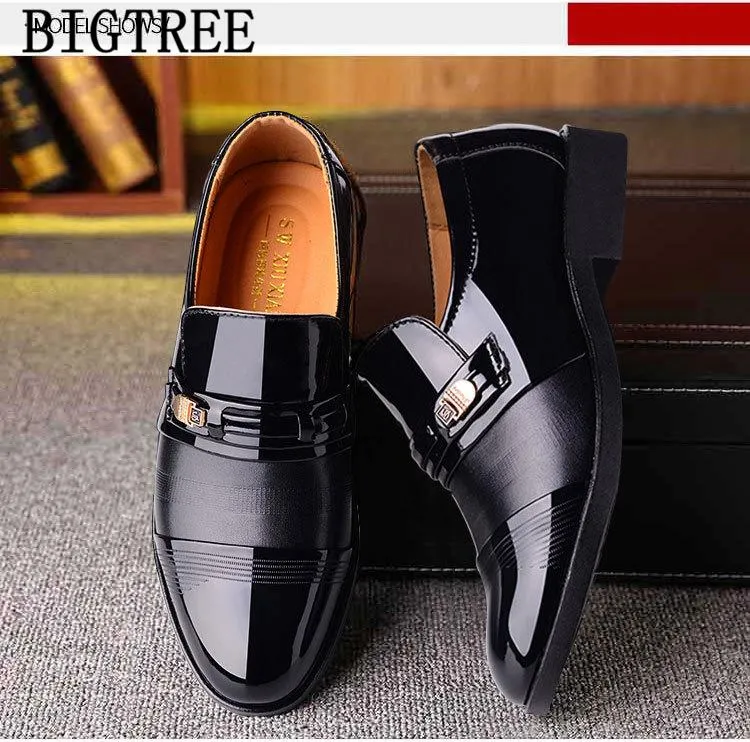 wedding dress suit formal shoes men loafers men slip on men dress shoes business shoes men oxford leather zapatos hombre vestir