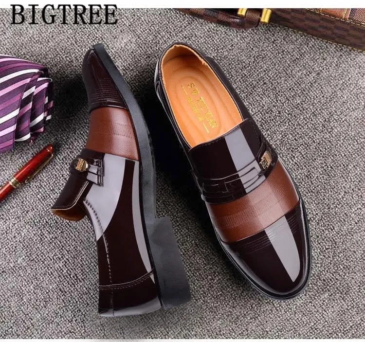 wedding dress suit formal shoes men loafers men slip on men dress shoes business shoes men oxford leather zapatos hombre vestir