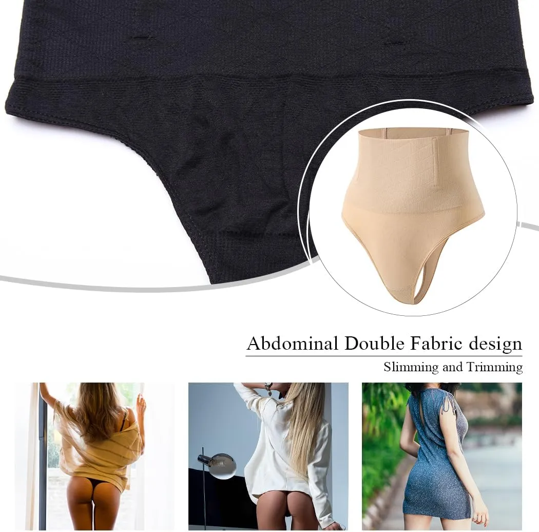 Werena Tummy Control Thong Shapewear for Women Seamless Shaping Thong Panties Body Shaper Underwear