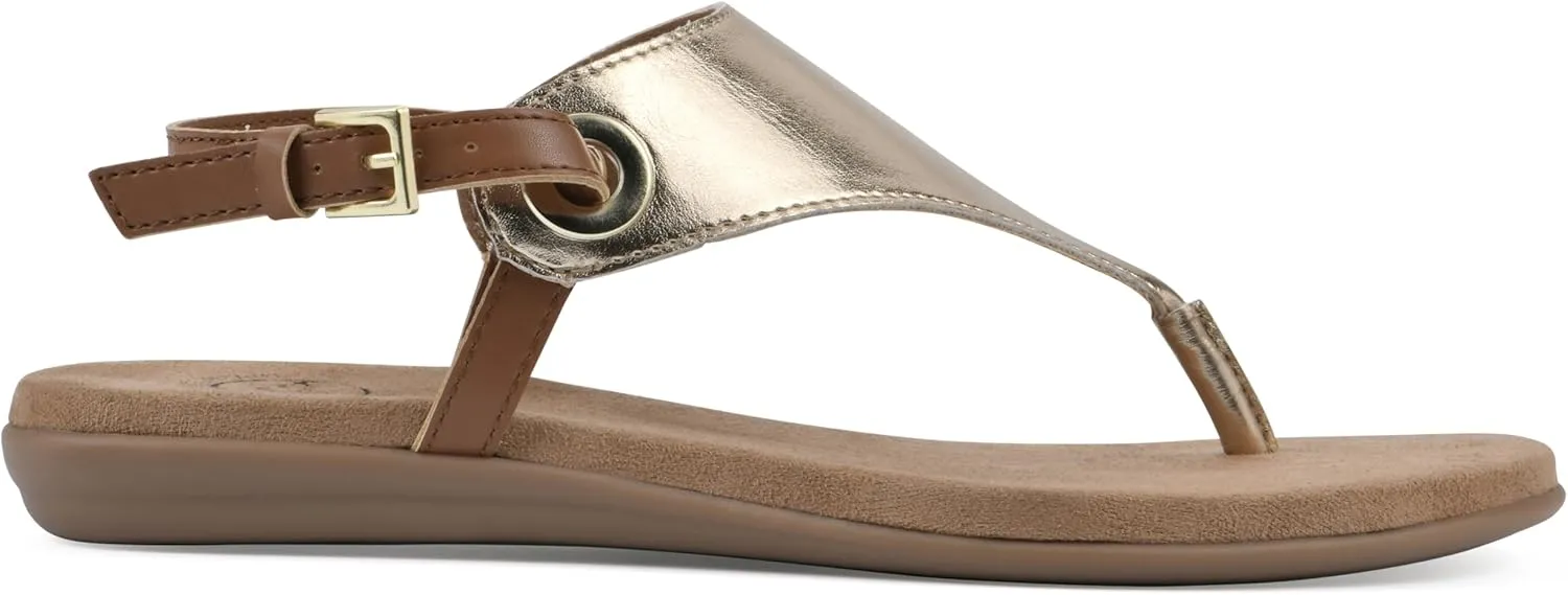 WHITE MOUNTAIN Women's London Flat Sandal