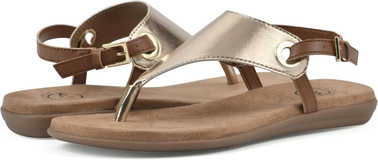 WHITE MOUNTAIN Women's London Flat Sandal