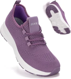 Wide Toe Box Shoes Women Non-Slip Wide Width Sneakers Ultra Light Extra Wide Road Running Shoes for Women Breathable Tennis Walking Gym Workout Trainer 5.5-11.5