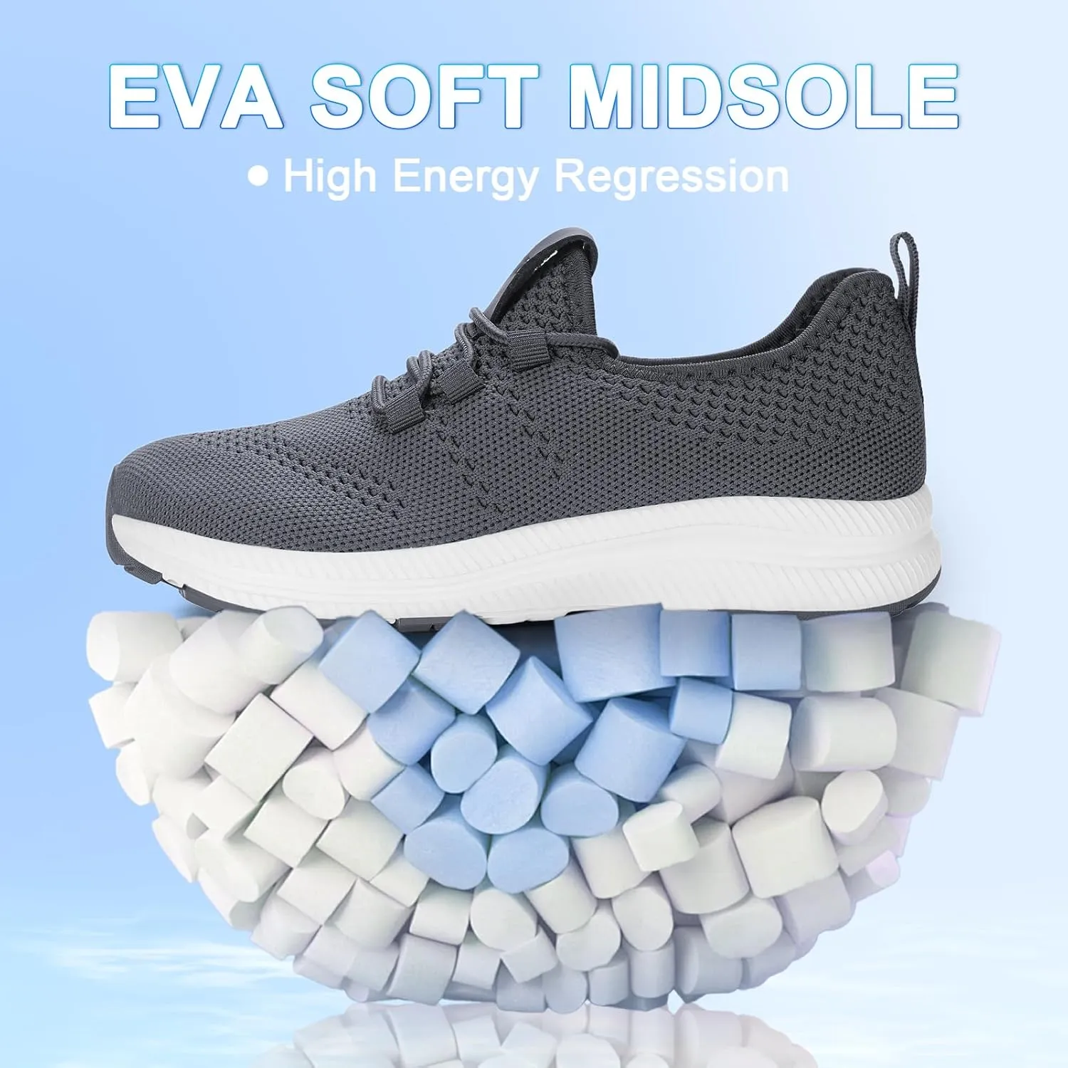 Wide Toe Box Shoes Women Non-Slip Wide Width Sneakers Ultra Light Extra Wide Road Running Shoes for Women Breathable Tennis Walking Gym Workout Trainer 5.5-11.5