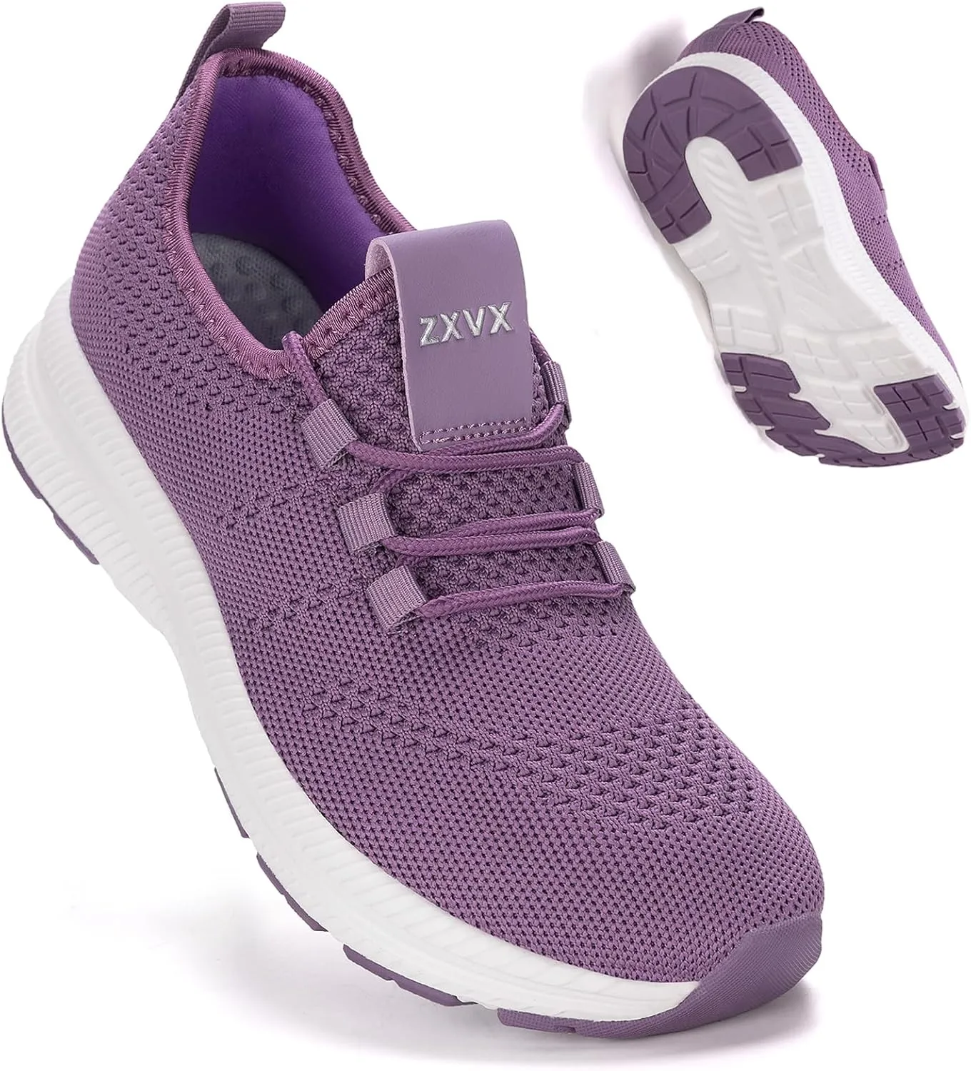 Wide Toe Box Shoes Women Non-Slip Wide Width Sneakers Ultra Light Extra Wide Road Running Shoes for Women Breathable Tennis Walking Gym Workout Trainer 5.5-11.5