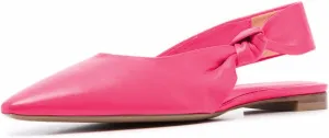 Women Knotted Slingback Slip on Flat Sandals Closed Pointed Toe Comfortable Casual Daily Commuting Ballet Flats Size 4-16 US