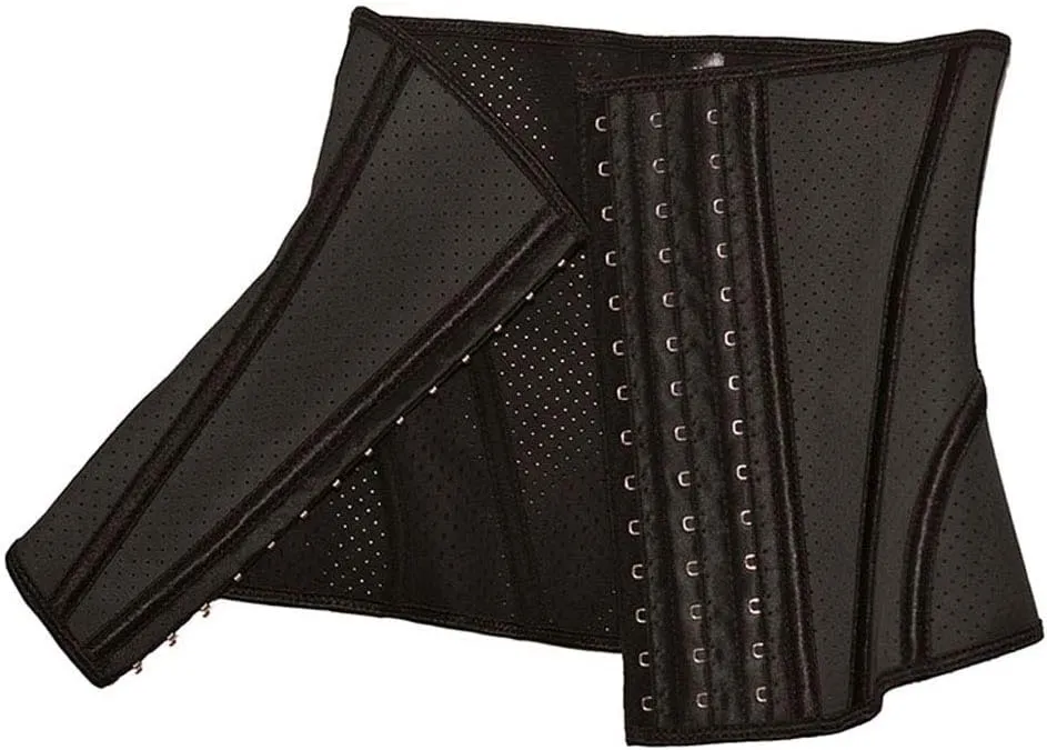 Women Latex Waist Trainer Corset Short Torso for Weight Loss Body Shaper