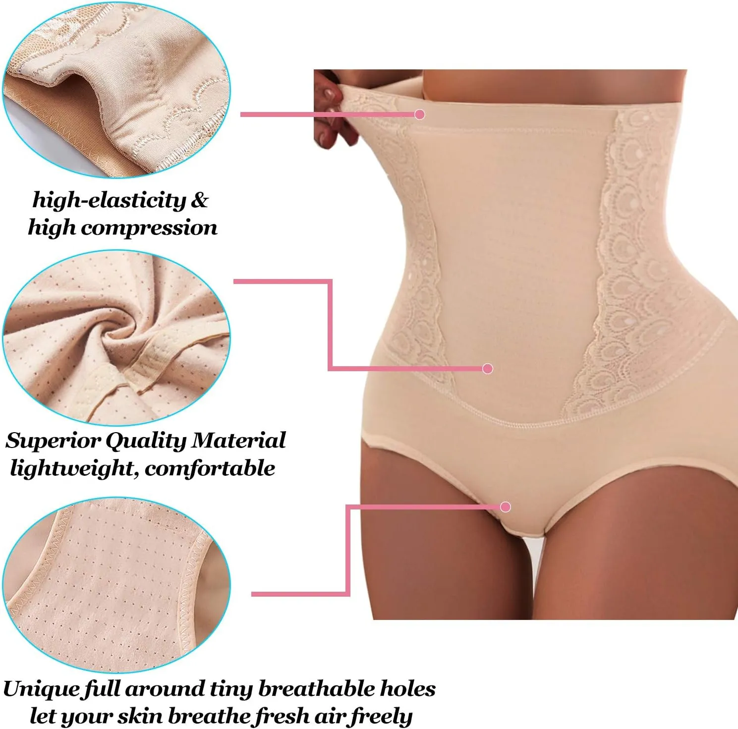 Women Waist Trainer Butt Lifter Shapewear Postpartum Girdle Body Shaper High Waist Tummy Control Panties Slimming Underwear