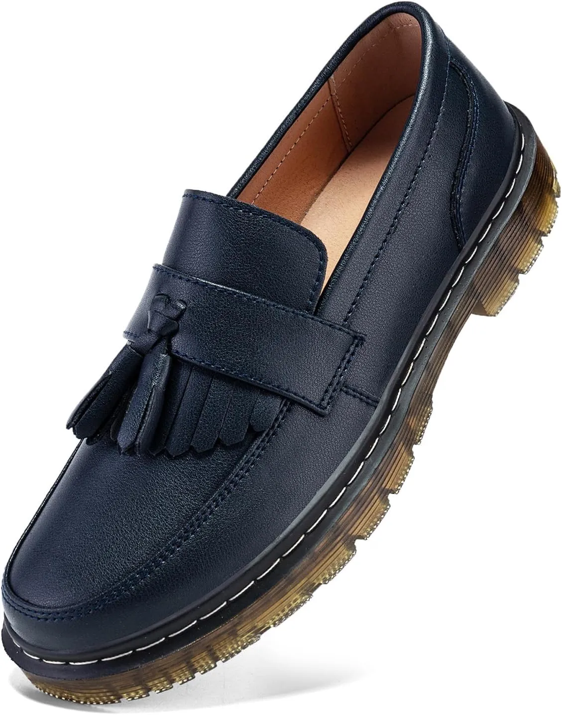 Women's Classic Penny Loafer Platform Chunky Heel Loafer for Women Comfortable Womens Business Casual Shoes