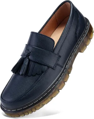 Women's Classic Penny Loafer Platform Chunky Heel Loafer for Women Comfortable Womens Business Casual Shoes