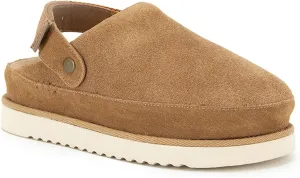 Women's Clogs Slippers Platform Suede Mules & Clogs Adjustable Strap Slip-on Shoes Sandals Indoor/Outdoor Anti-Slip Sole Arch Support