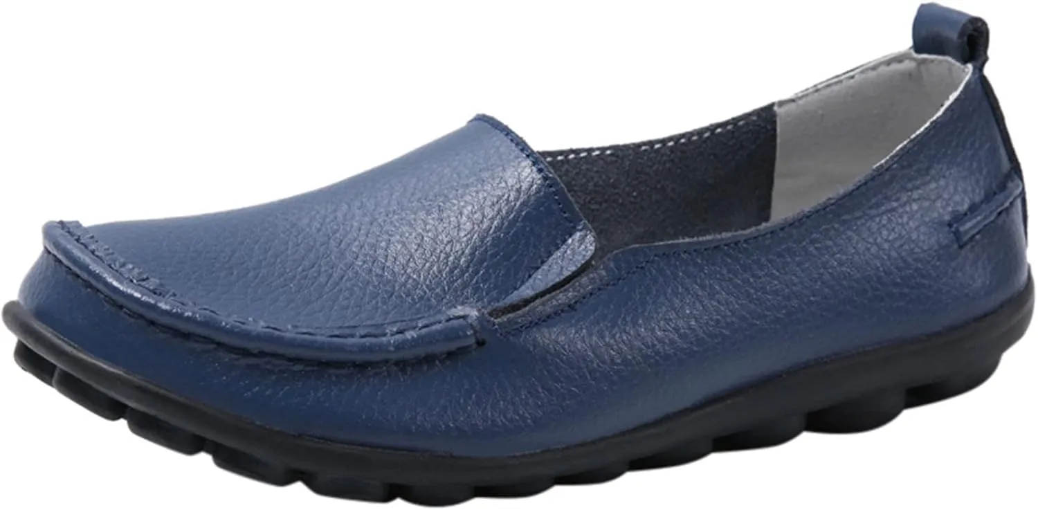 Women's Flats Shoes Slip On Work Shoes Comfort Walking Shoes Lightweight Comfort Penny Loafers Classic Wide Flats