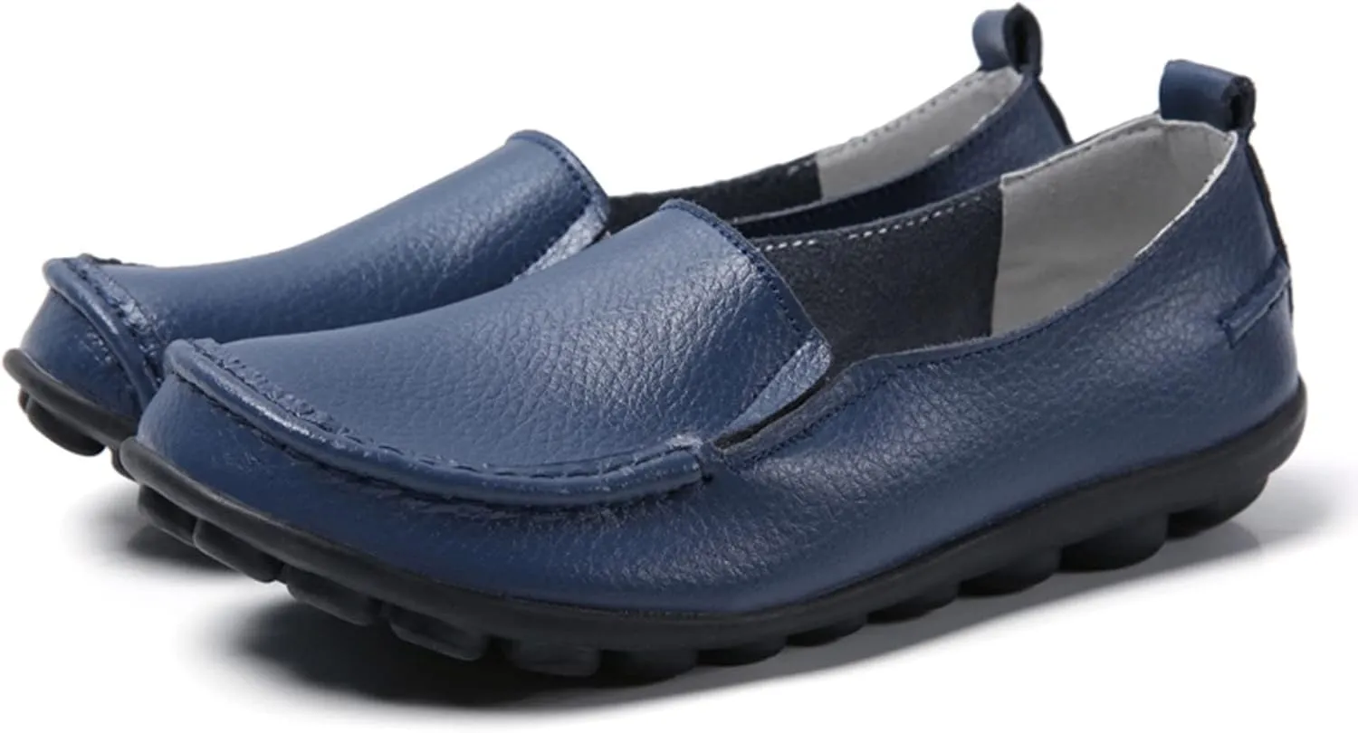 Women's Flats Shoes Slip On Work Shoes Comfort Walking Shoes Lightweight Comfort Penny Loafers Classic Wide Flats
