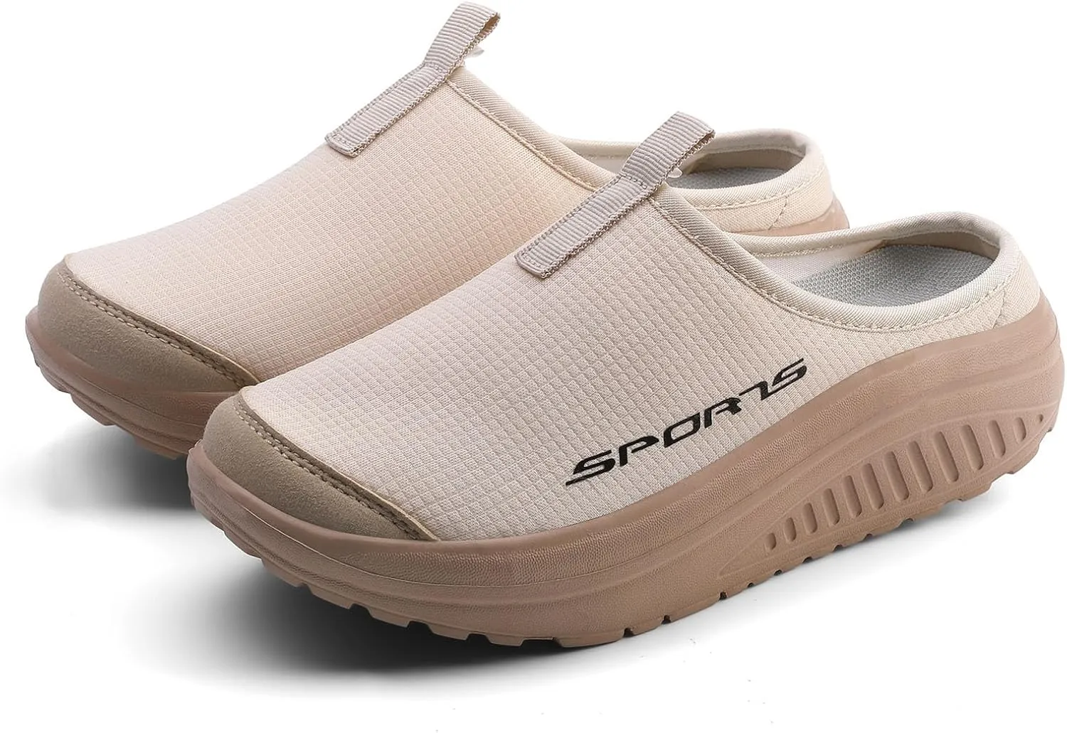 Women's No Limits Slip-On Mule Walking Shoes Women Fashion Sneakers Comfort Wedge Platform Loafers