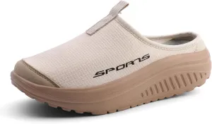 Women's No Limits Slip-On Mule Walking Shoes Women Fashion Sneakers Comfort Wedge Platform Loafers