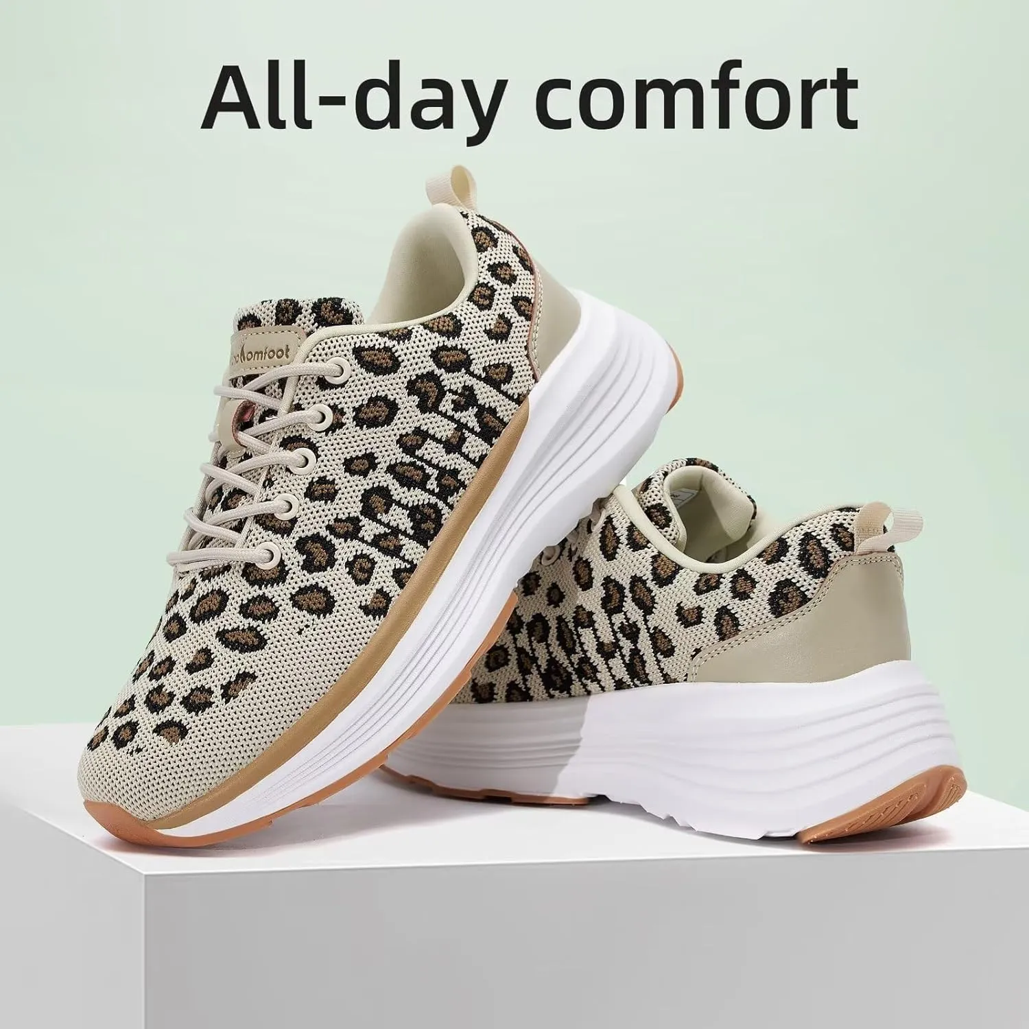 Women's Orthopedic Fashion Sneakers with Arch Support: Comfortable Cushion Flat Feet Shoes for Plantar Fasciitis, Orthotic Supportive Casual Thick Sole Sneakers for Ankle and Foot Pain Relief