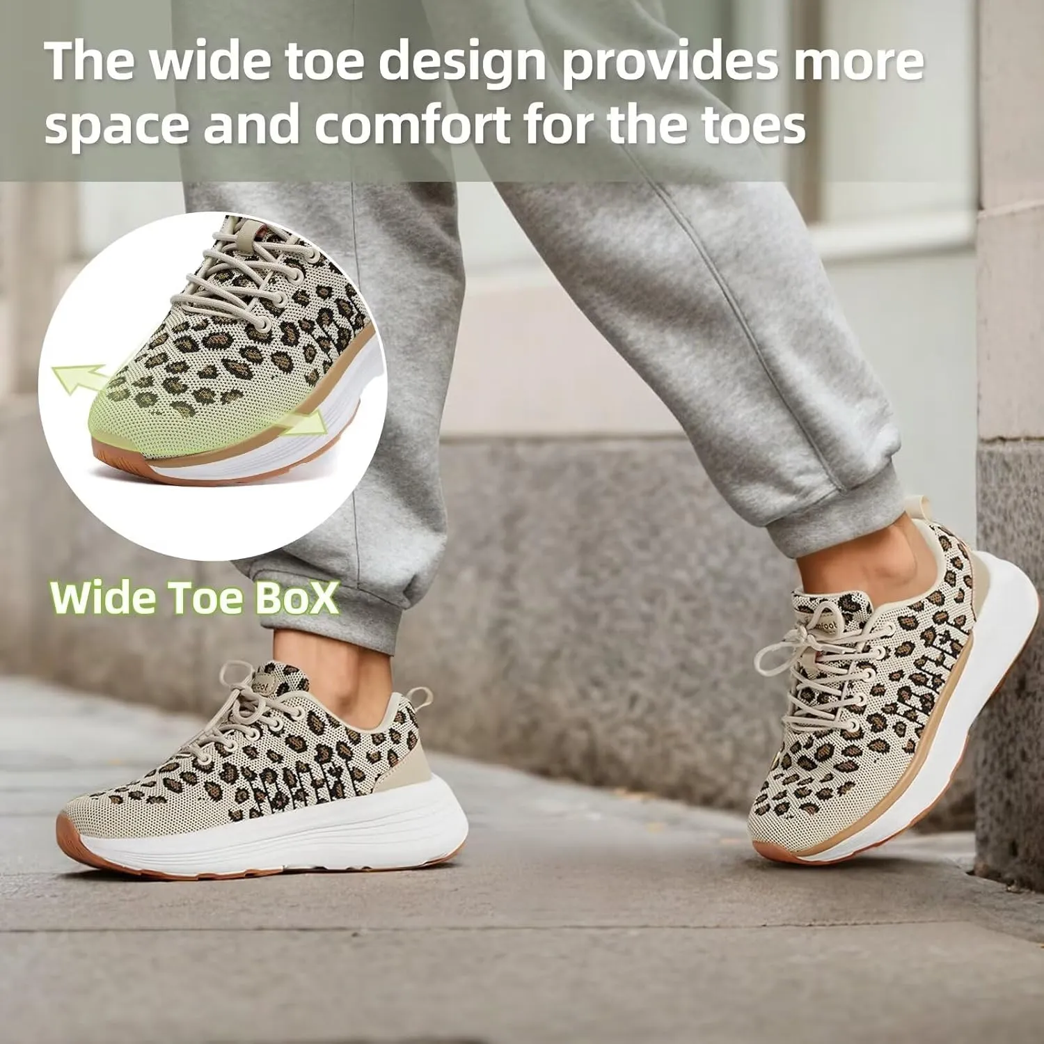 Women's Orthopedic Fashion Sneakers with Arch Support: Comfortable Cushion Flat Feet Shoes for Plantar Fasciitis, Orthotic Supportive Casual Thick Sole Sneakers for Ankle and Foot Pain Relief