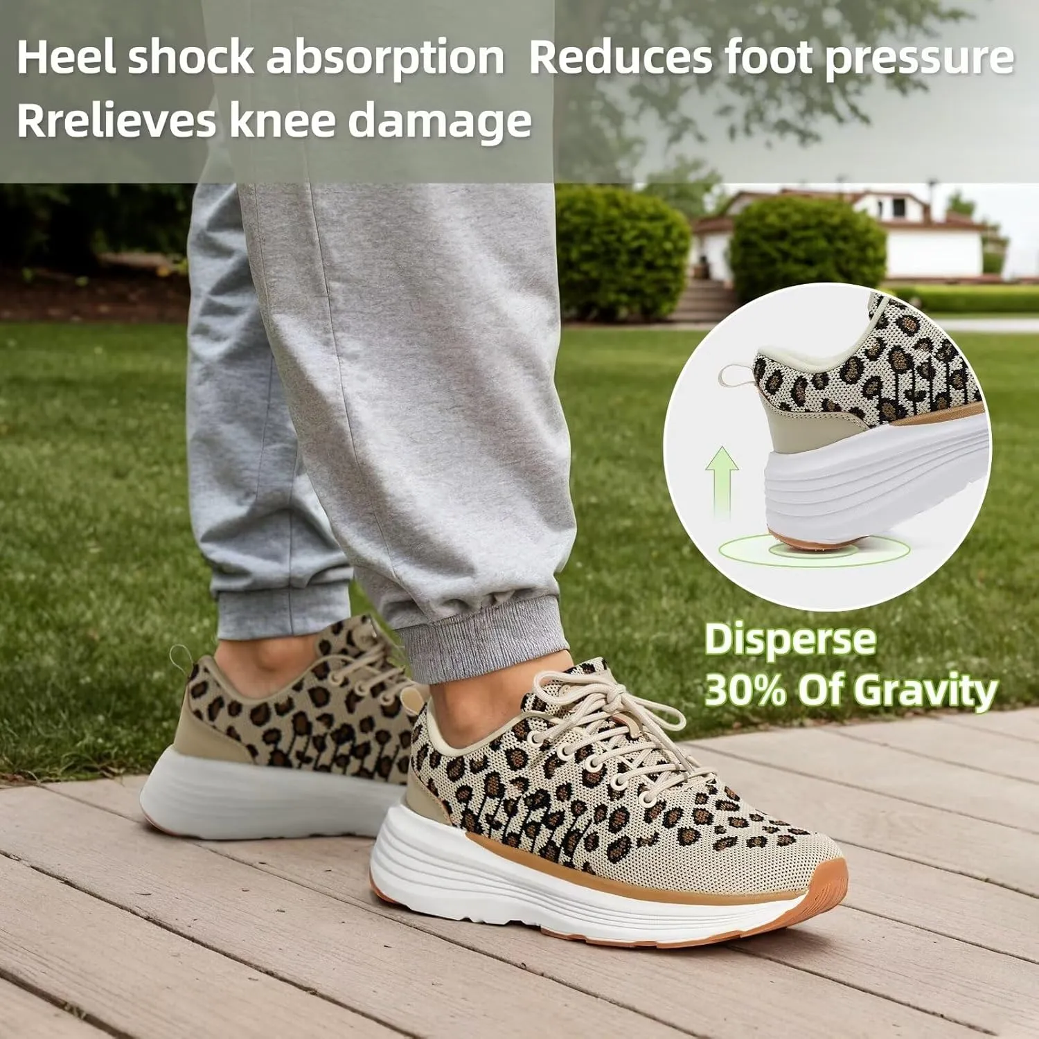 Women's Orthopedic Fashion Sneakers with Arch Support: Comfortable Cushion Flat Feet Shoes for Plantar Fasciitis, Orthotic Supportive Casual Thick Sole Sneakers for Ankle and Foot Pain Relief