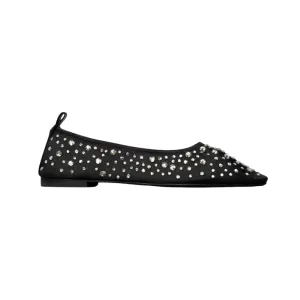 Womens | Tory Burch Crystal Ballet Flats Black