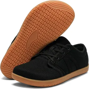 Women's Wide-Toe Barefoot Sneakers Lace-Up Soft-Soled Mesh Breathable Cross-Trainer Lightweight Running Shoes Casual Zero Drop Sole Work Shoes for Unisexy