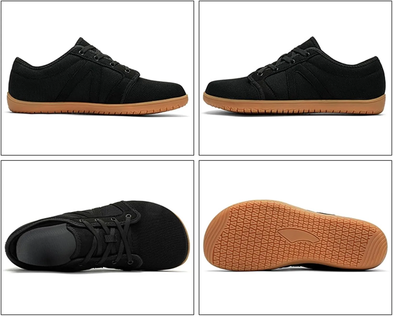 Women's Wide-Toe Barefoot Sneakers Lace-Up Soft-Soled Mesh Breathable Cross-Trainer Lightweight Running Shoes Casual Zero Drop Sole Work Shoes for Unisexy