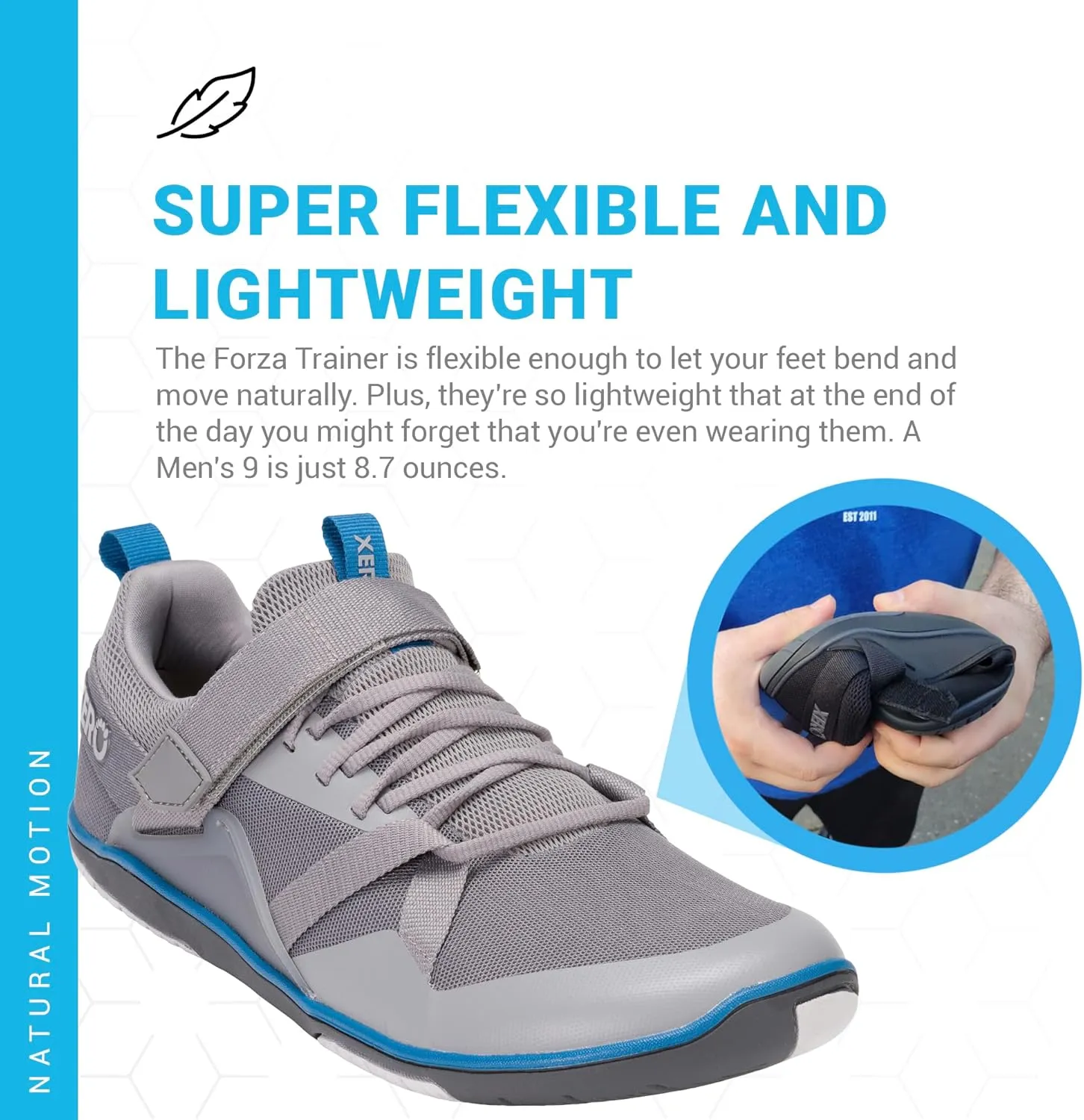 Xero Shoes Men's Forza Trainer - Zero Drop, Barefoot Cross-Training Shoe