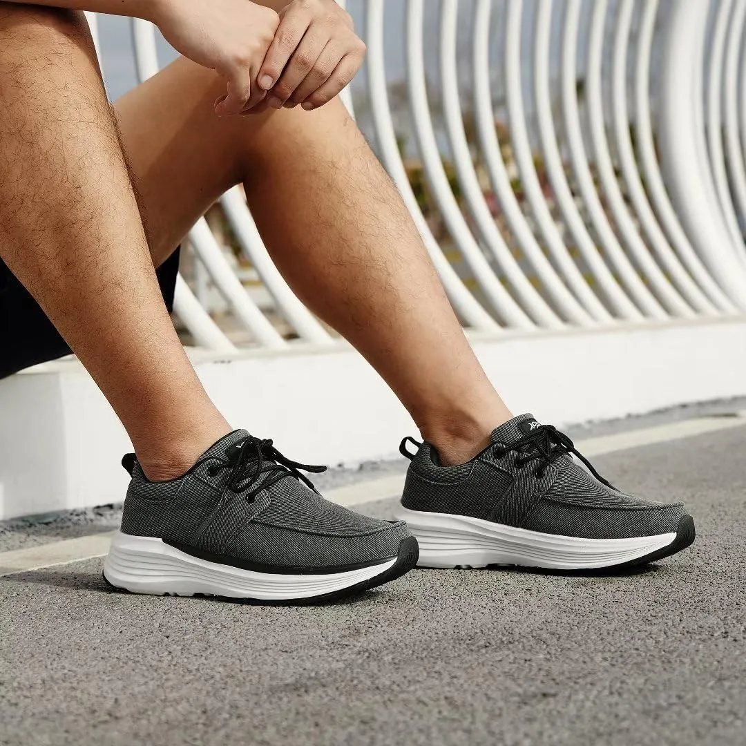 XPACS Orthopedic Comfortable Fashion Sneakers for Mens, Casual Arch Support Walking Shoes for Plantar Fasciitis, Cushion Supportive Orthotic Shoes for Foot and Heel Pain Relief
