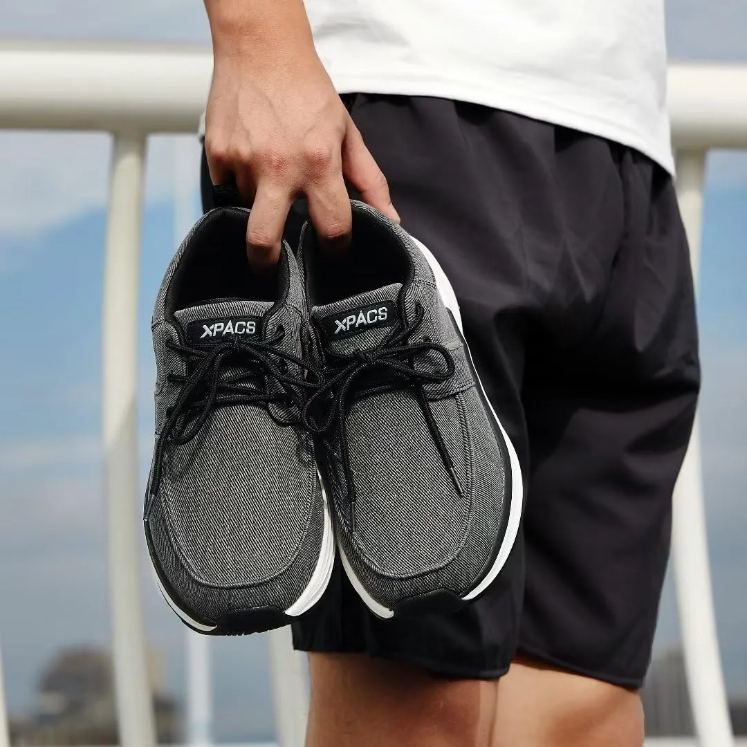 XPACS Orthopedic Comfortable Fashion Sneakers for Mens, Casual Arch Support Walking Shoes for Plantar Fasciitis, Cushion Supportive Orthotic Shoes for Foot and Heel Pain Relief