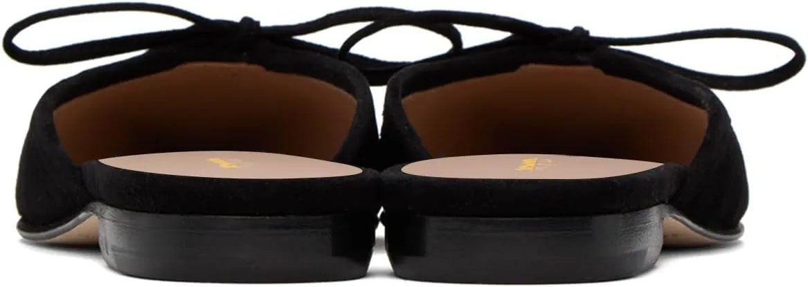 XYD Women Closed Toe Flat Clog Mules with Bowknot Open-Back Slip On Round Toe Daily Walking House Slipper Shoes