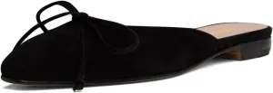 XYD Women Closed Toe Flat Clog Mules with Bowknot Open-Back Slip On Round Toe Daily Walking House Slipper Shoes
