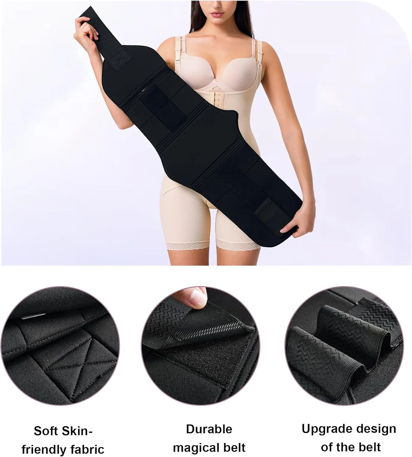 YERKOAD 360 Lipo Foam Ab Board Post Surgery Liposuction Abdominal Compression Boards Tummy Tuck Recovery Waist Cincher
