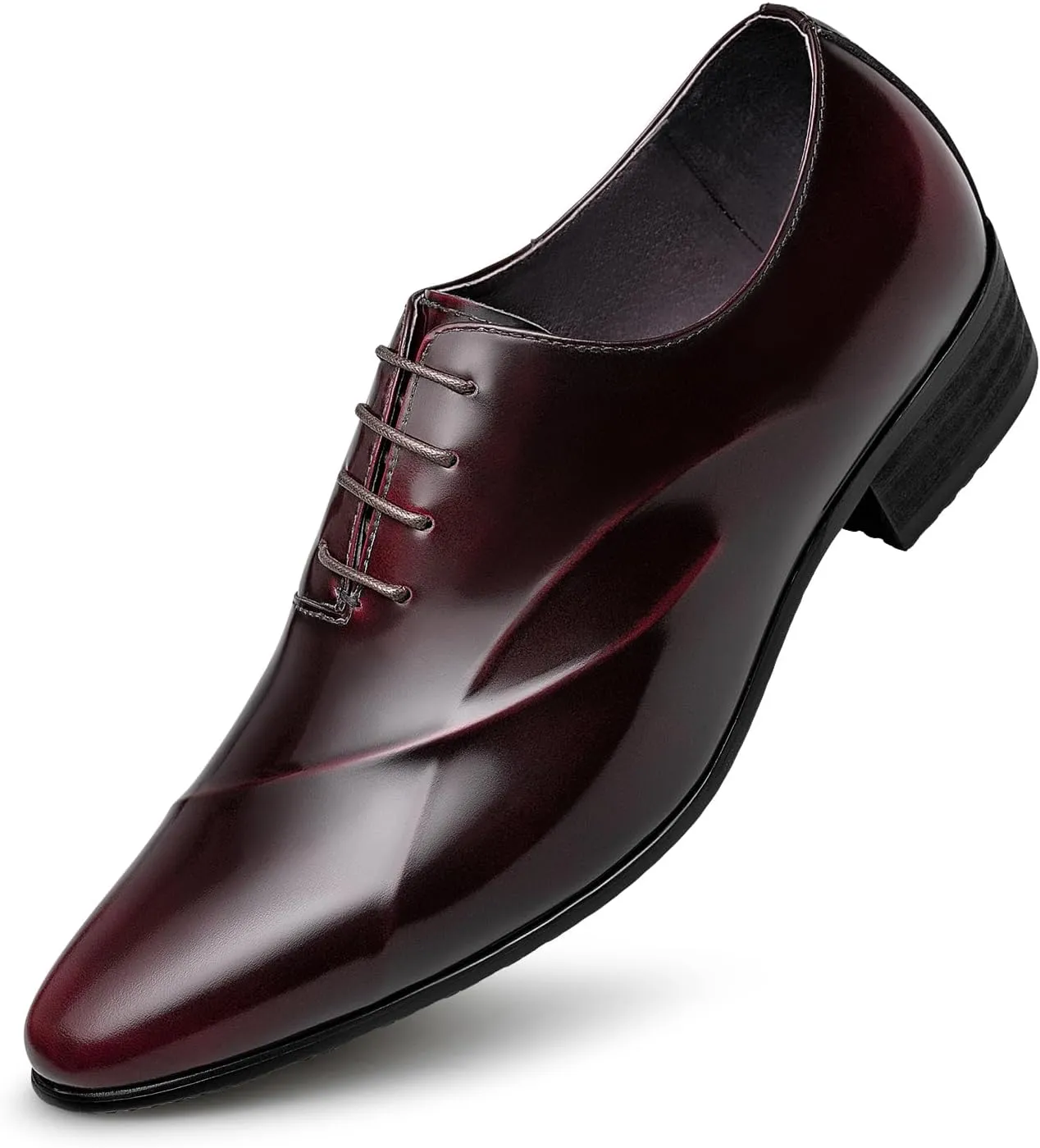 ZRO Men's Lace Up Formal Modern Oxford Dress Shoes