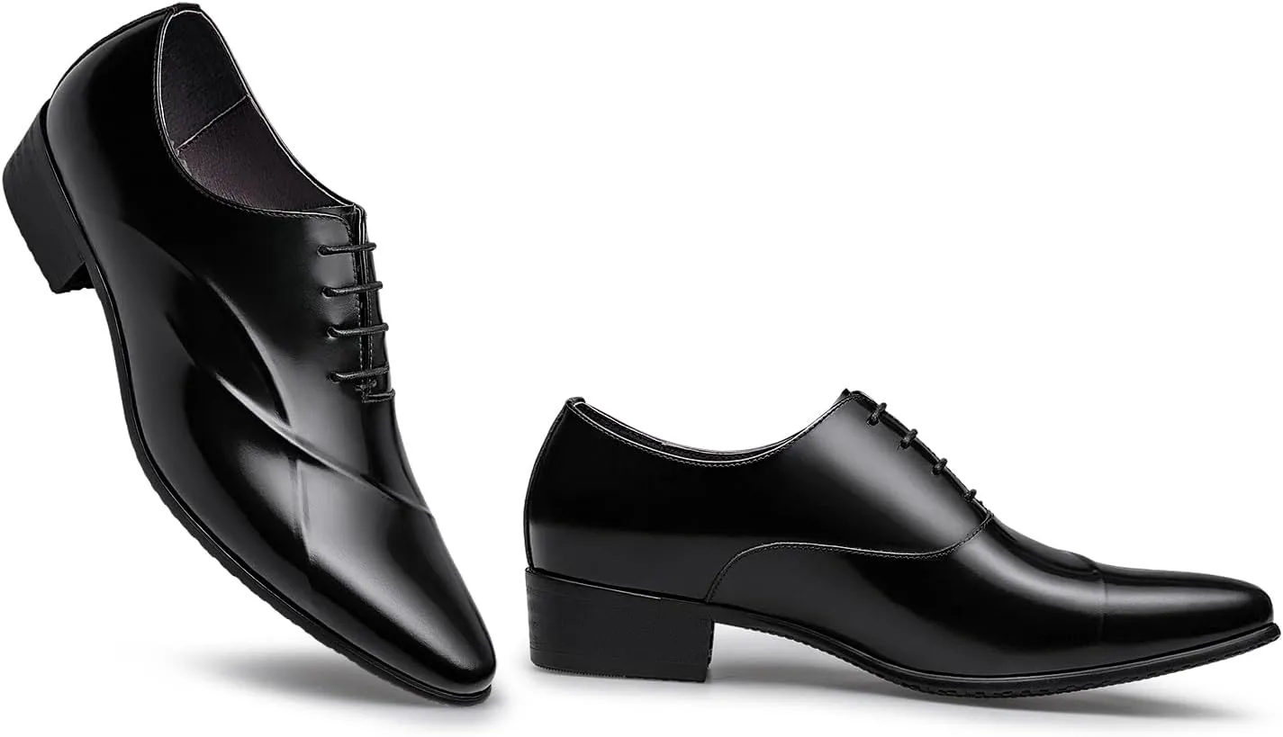 ZRO Men's Lace Up Formal Modern Oxford Dress Shoes
